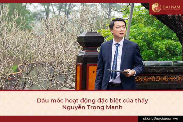 Dấu mốc hoạt động đặc biệt của thầy